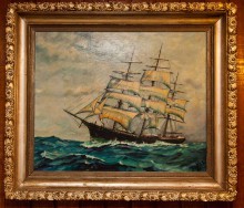 ship's oil painting