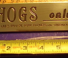 Brass Engraving