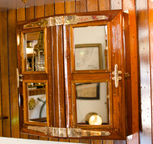 Vintage Teak Medicine Cabinet