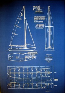 pond sailboat blueprint