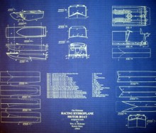 racing boat blueprint
